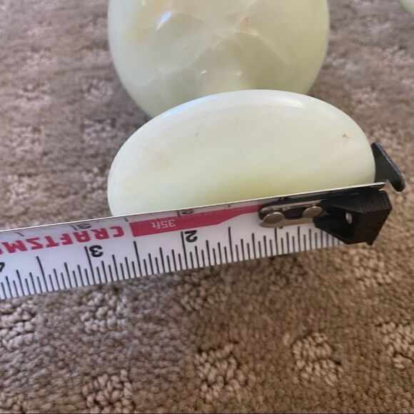 Set of 4 Vintage Green Opal Marble Wine Glasses Goblets - Picture 14 of 15